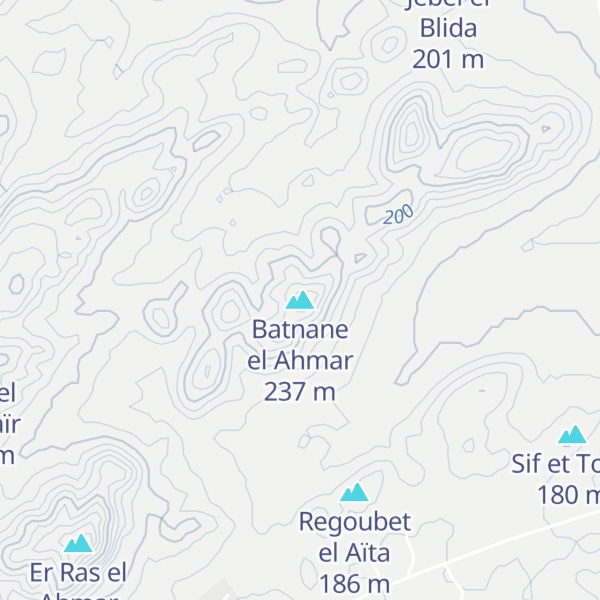 Map of Batnane el Ahmar