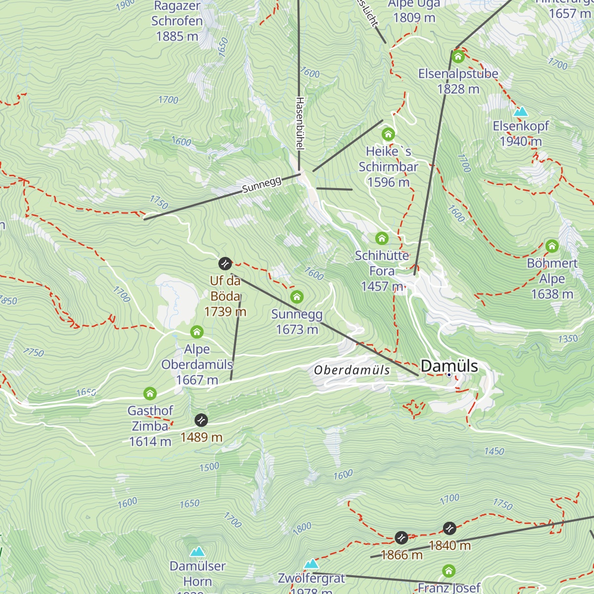 Sunnegg map