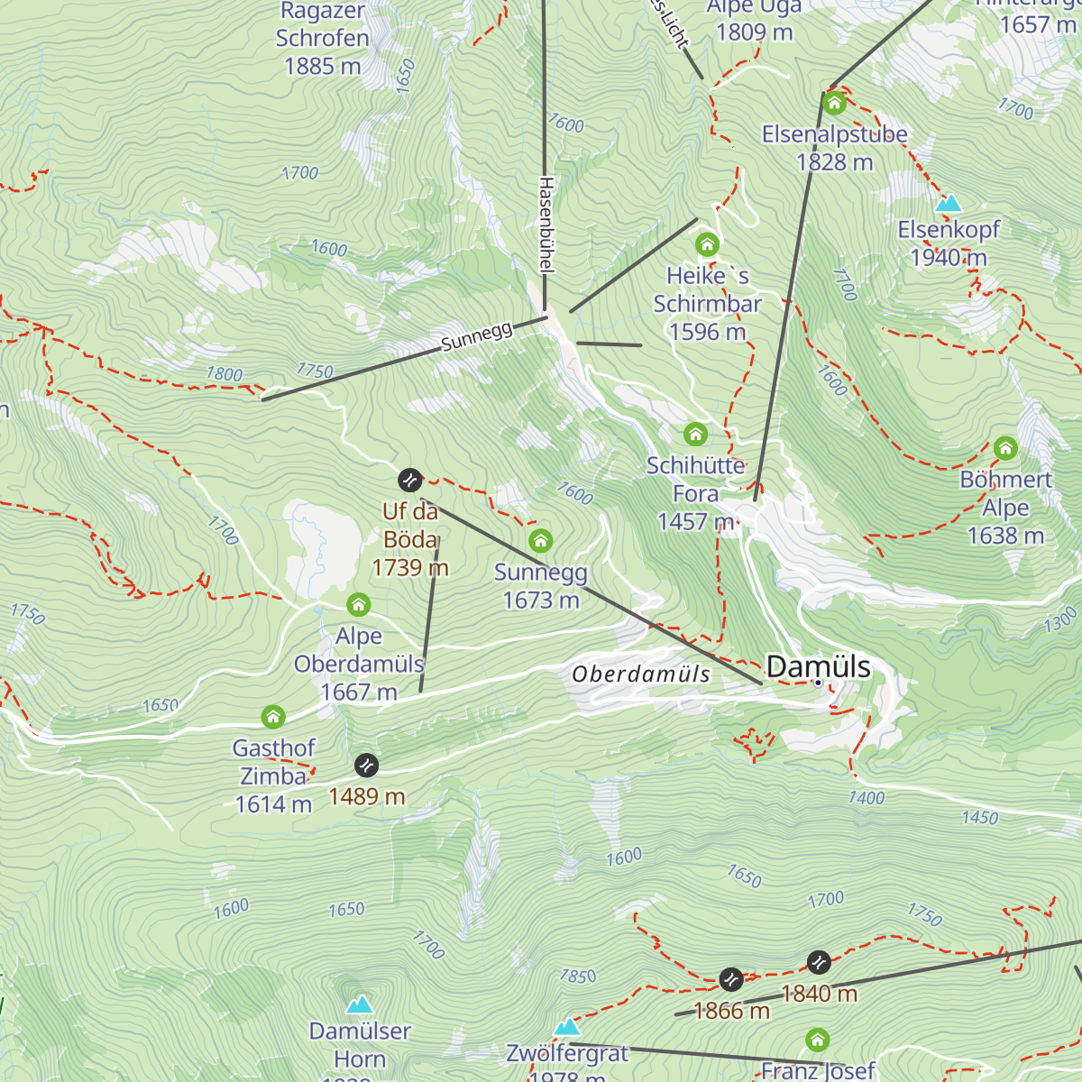 Sunnegg map