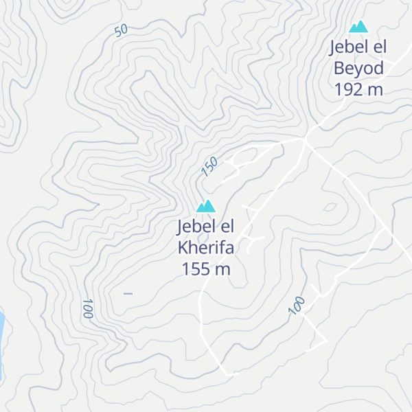 Map of Jebel el Kherifa