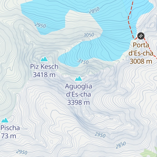 Map of Aguoglia d'Es-cha