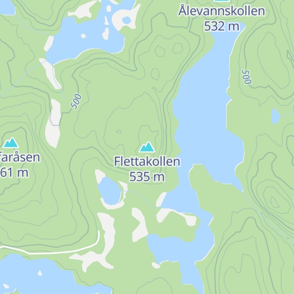 Map of Flettakollen