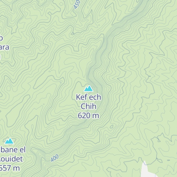 Map of Kef ech Chih