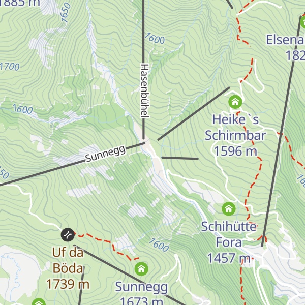 Map of Skihütte Schwartenstadel