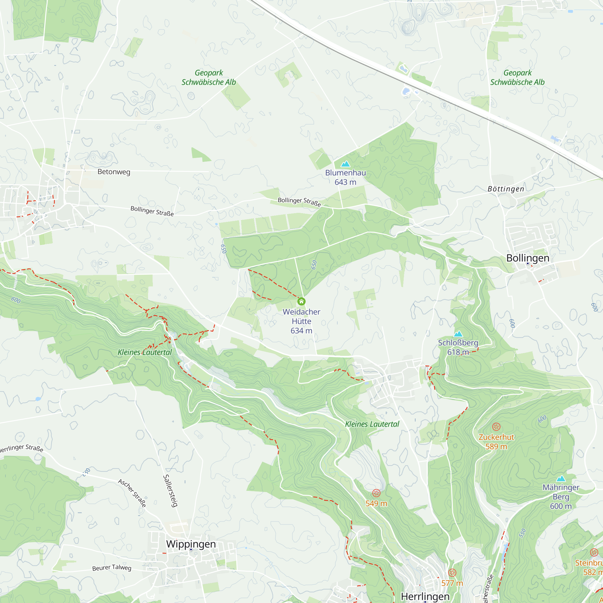 Weidacher Hütte map
