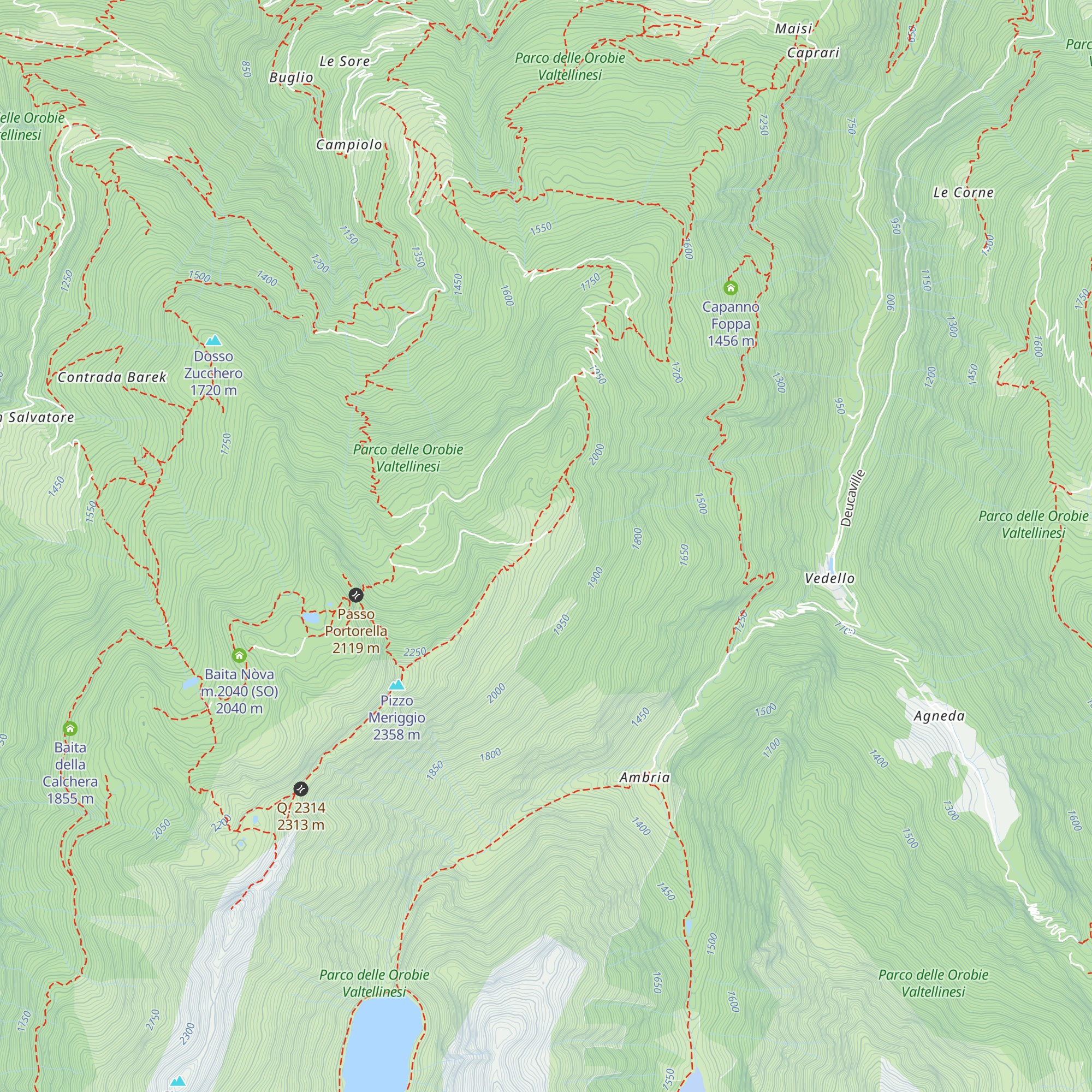 Baita della Piada map
