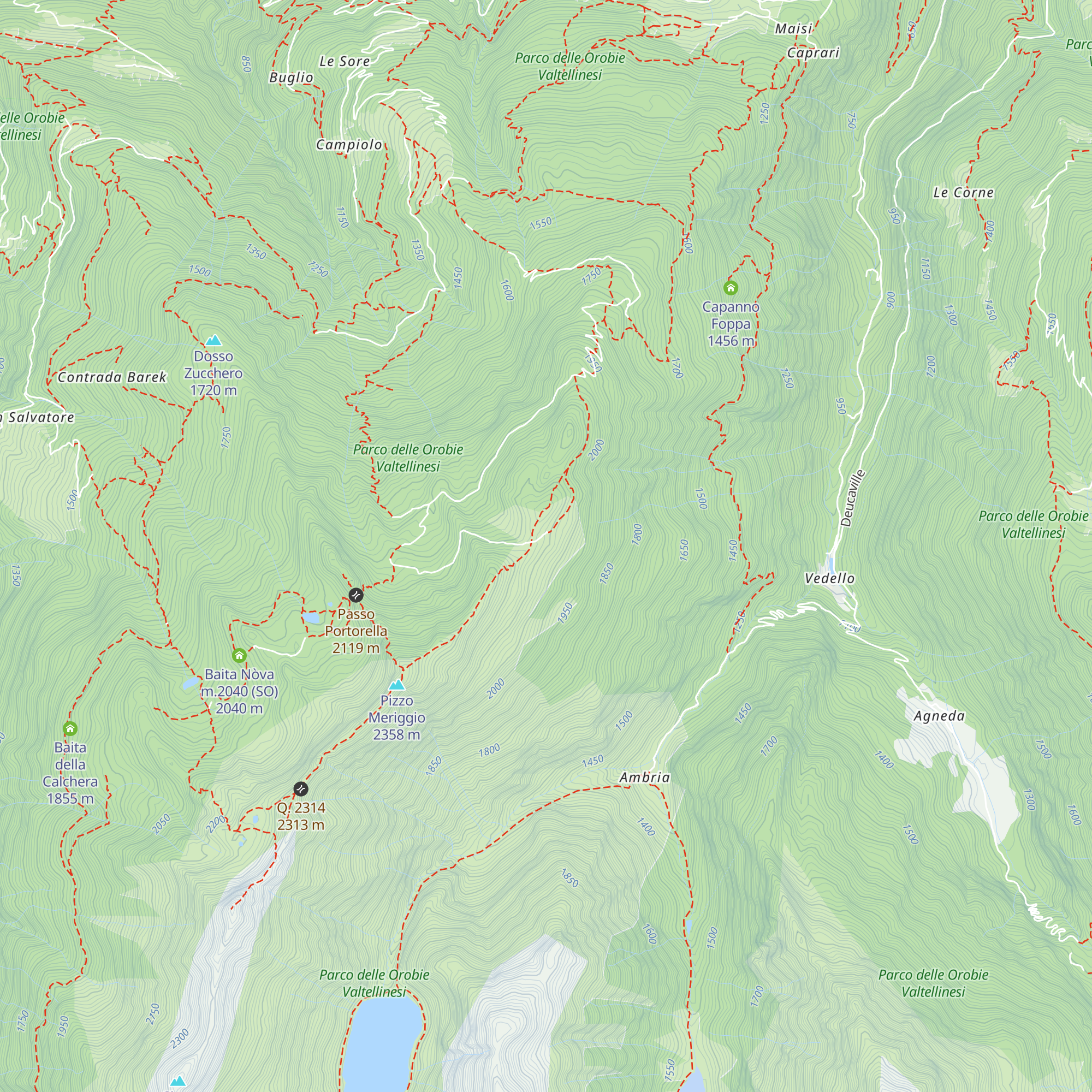 Baita della Piada map