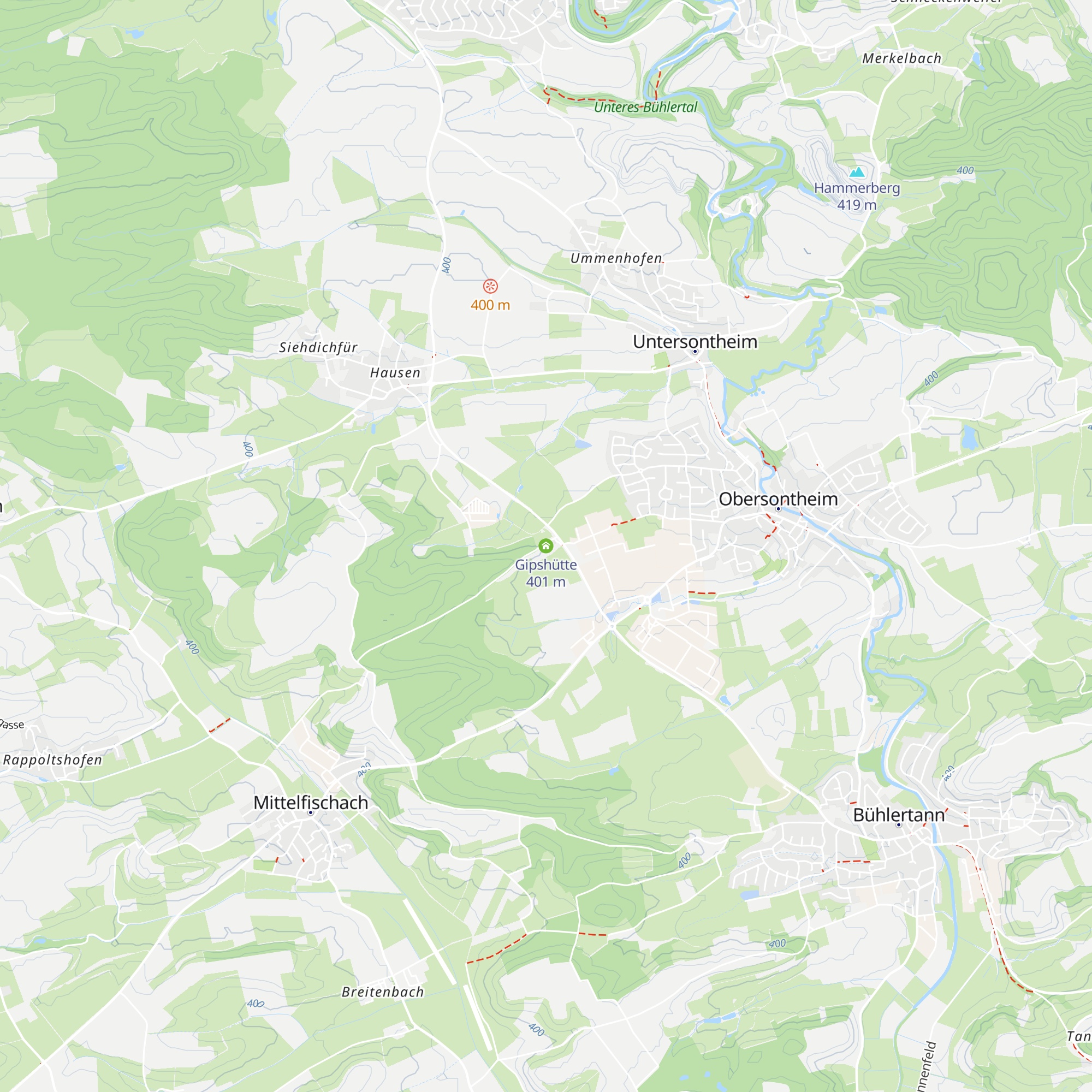 Gipshütte map