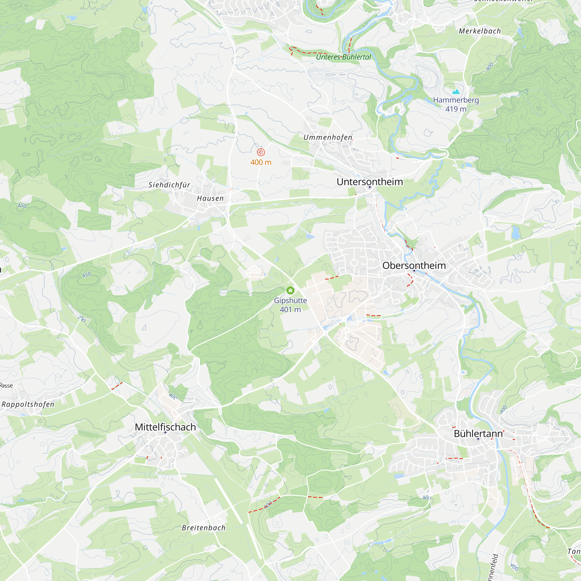 Gipshütte map