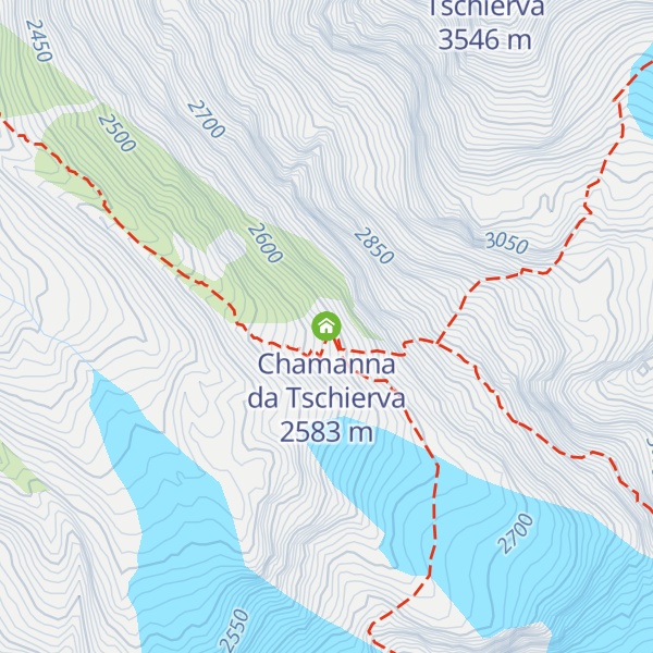 Map of Chamanna da Tschierva