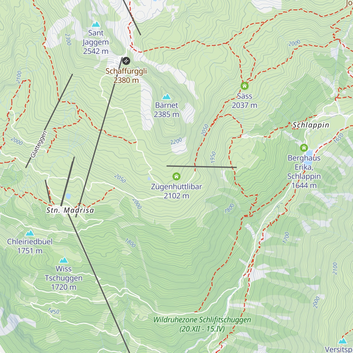 Zügenhüttlibar map
