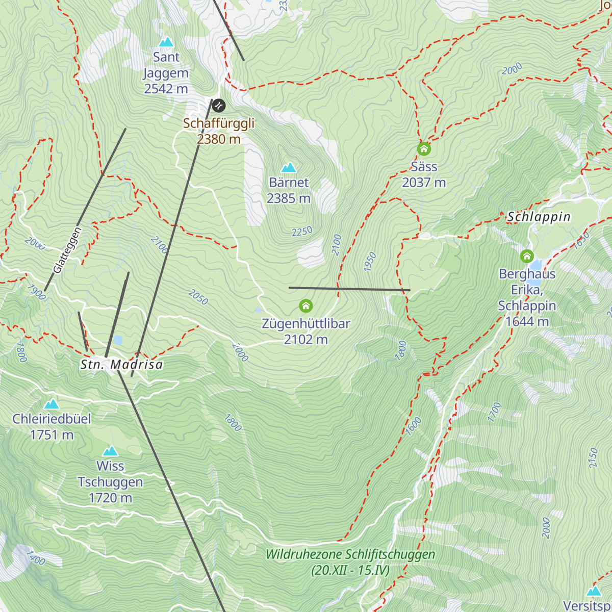 Zügenhüttlibar map