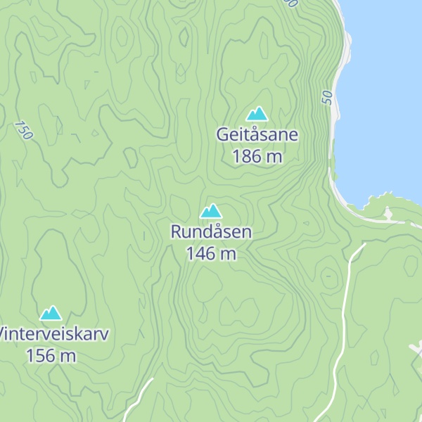 Map of Rundåsen