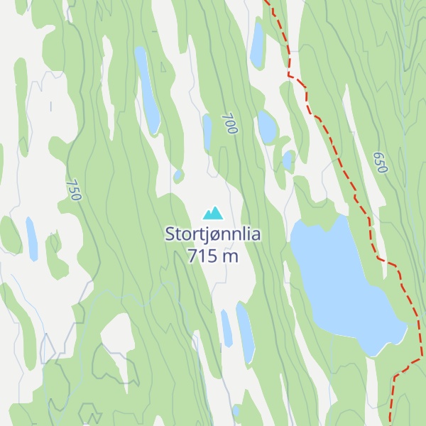Map of Stortjønnlia
