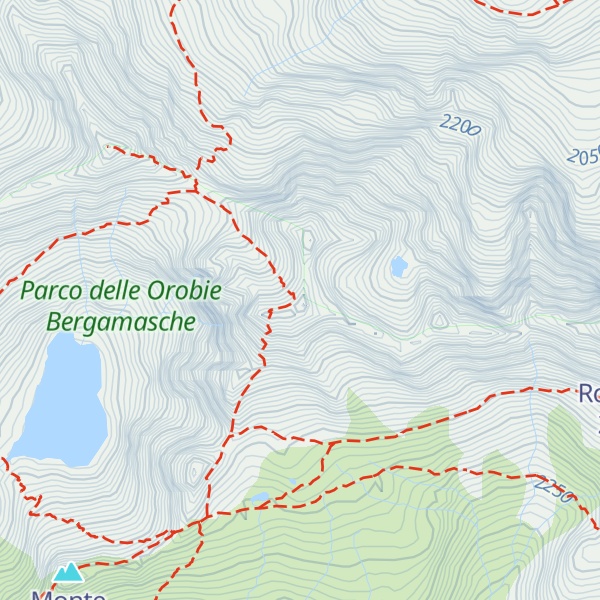 Map of Monte Aga