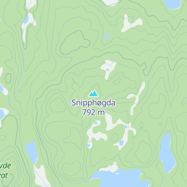 Map of Snipphøgda