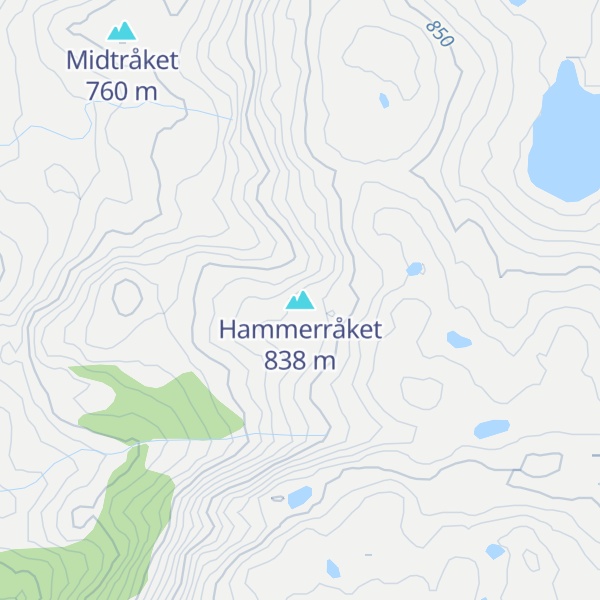 Map of Hammerråket