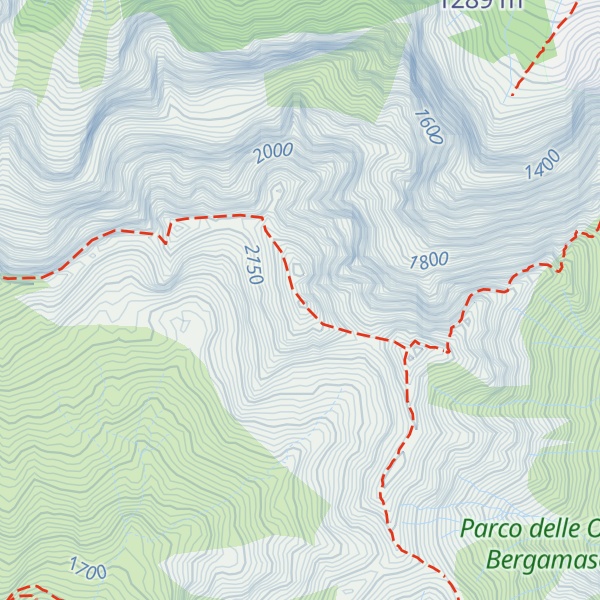 Map of Monte Secco Seriano