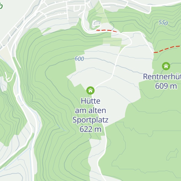 Map of Hütte am alten Sportplatz