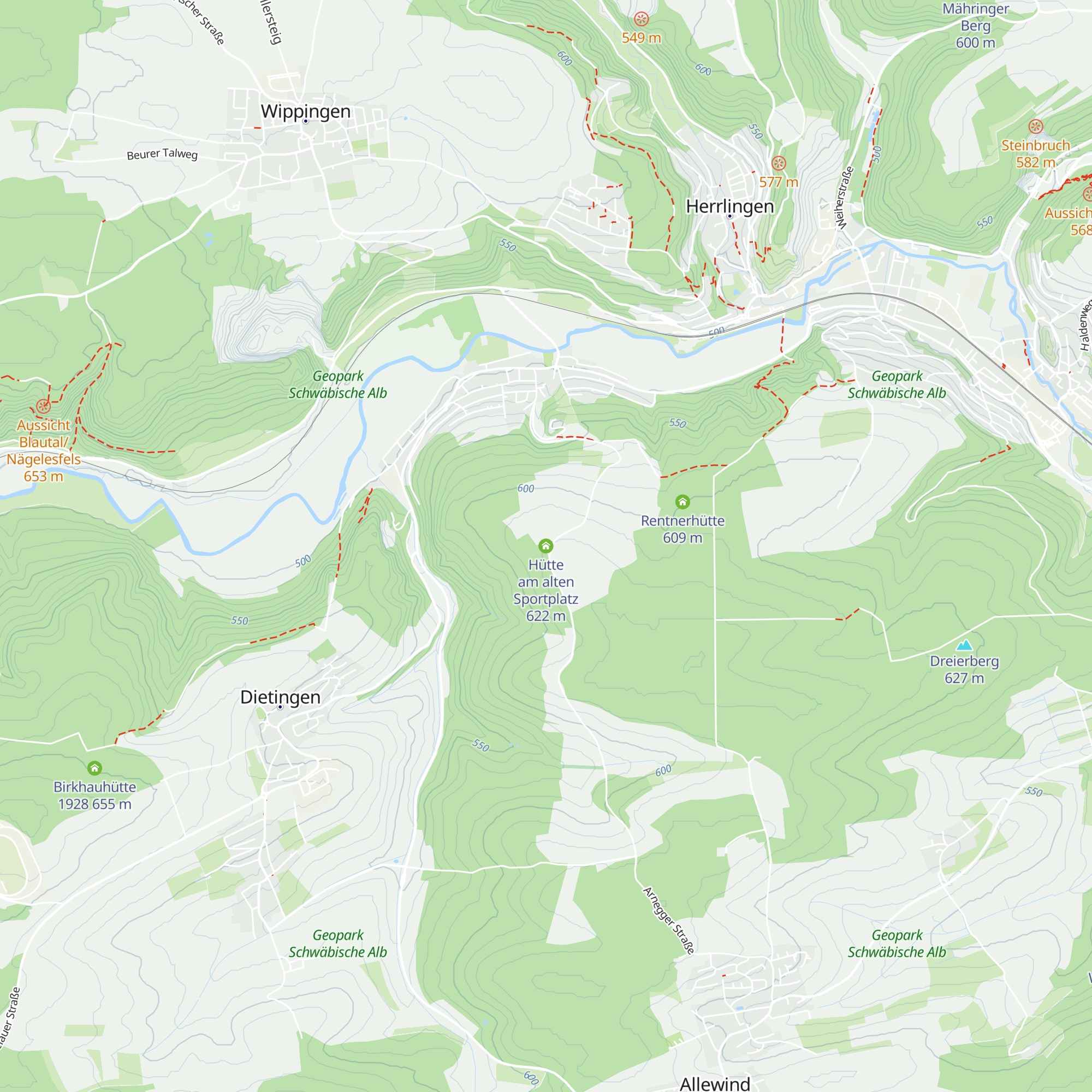 Hütte am alten Sportplatz map
