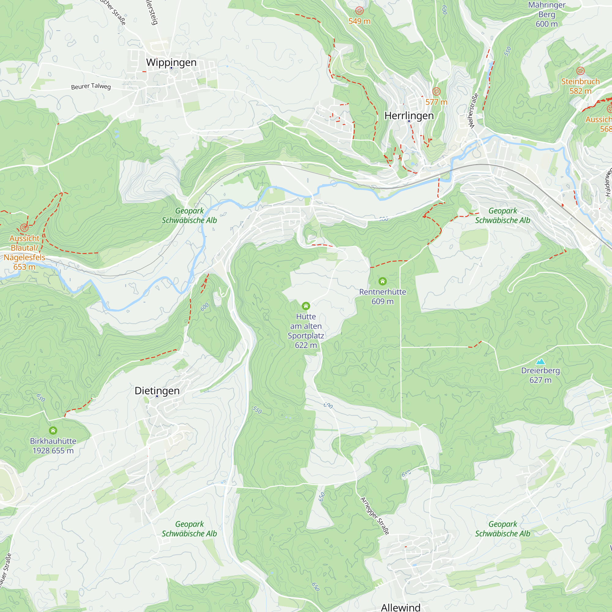 Hütte am alten Sportplatz map