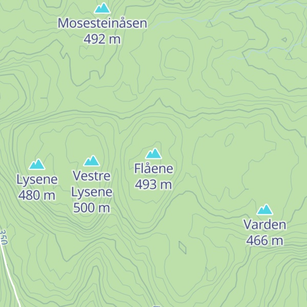 Map of Flåene