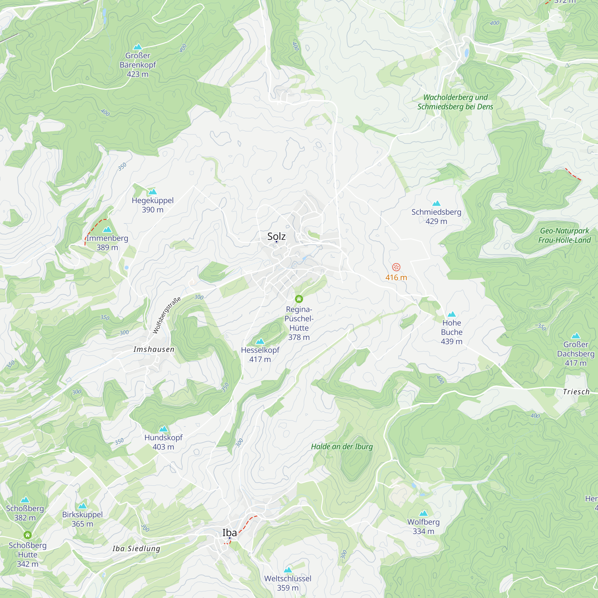 Regina-Püschel-Hütte map