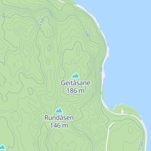 Map of Geitåsane