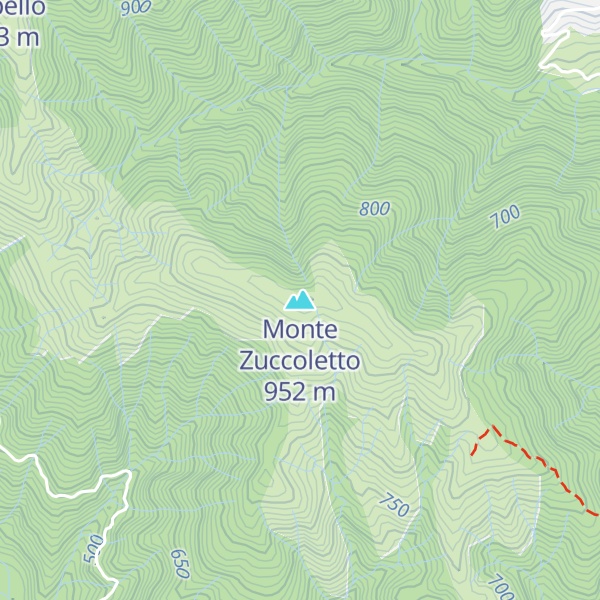 Map of Monte Zuccoletto