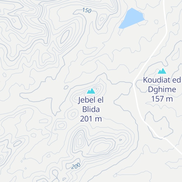 Map of Jebel el Blida