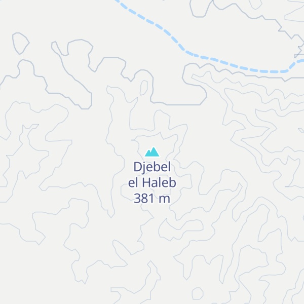 Map of Djebel el Haleb