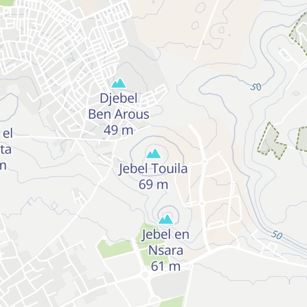 Map of Jebel Touila