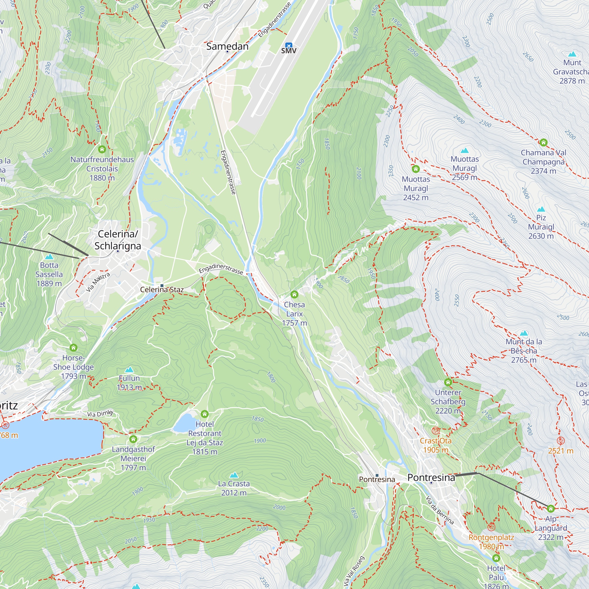 Chesa Larix map