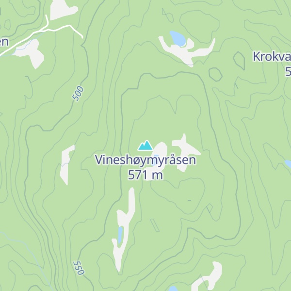 Map of Vineshøymyråsen