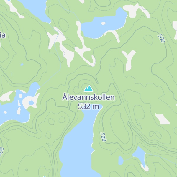 Map of Ålevannskollen