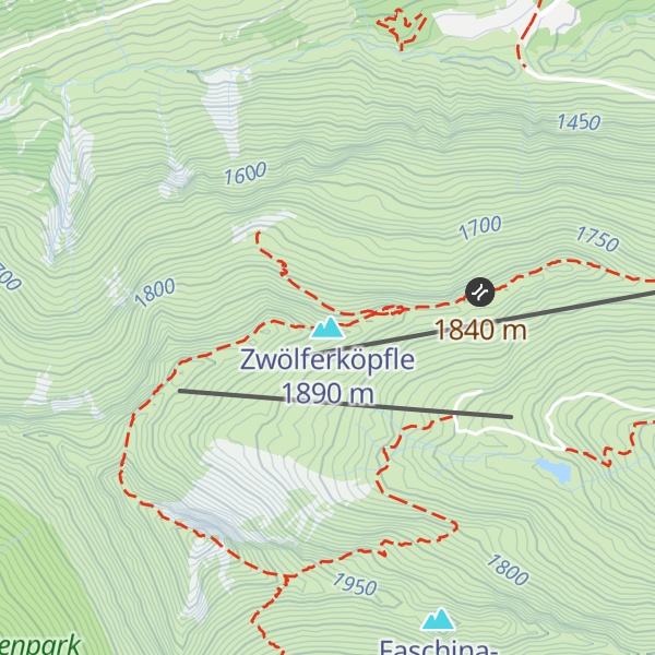 Map of Zwölferköpfle