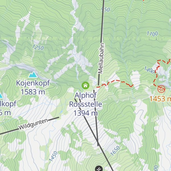 Map of Alphof Rossstelle