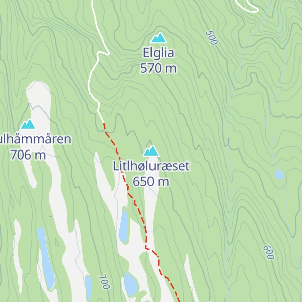 Map of Litlhøluræset