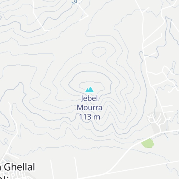 Map of Jebel Mourra