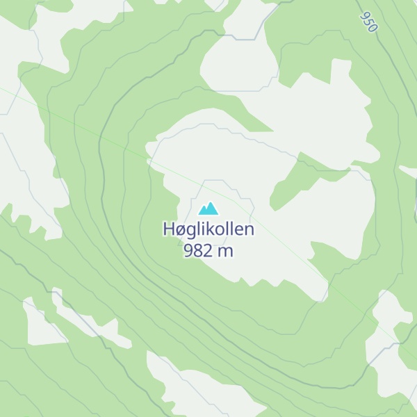 Map of Høglikollen