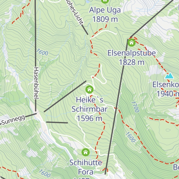 Map of Heike`s Schirmbar