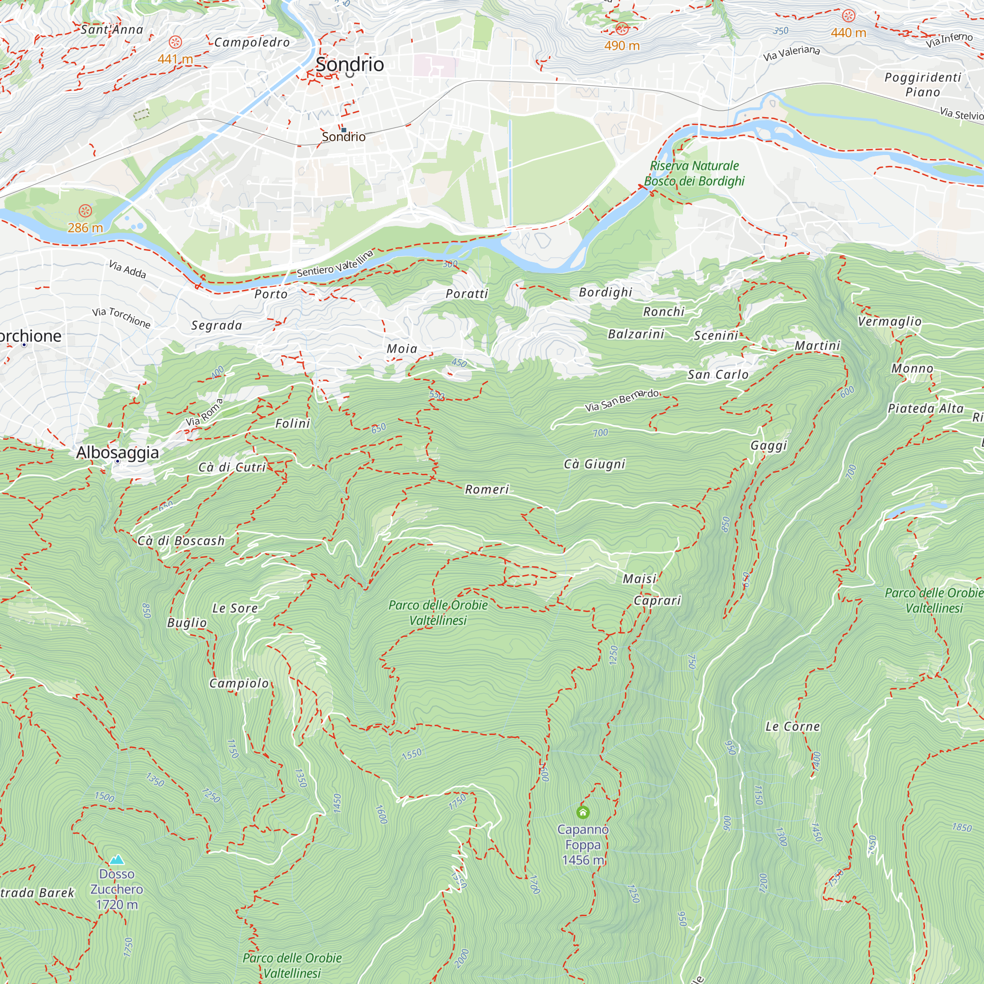 Ca'Romeri map