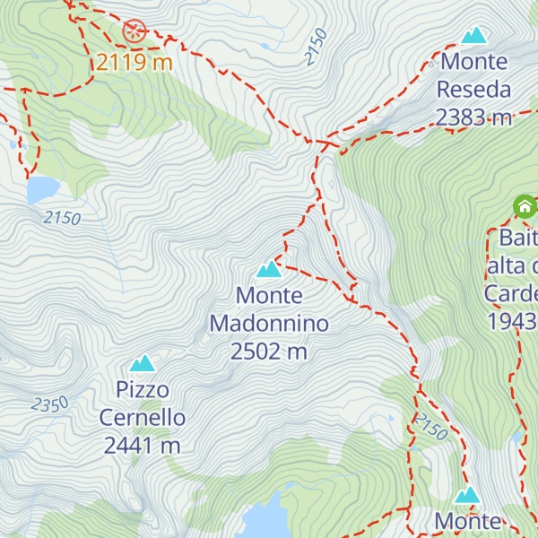 Map of Monte Madonnino
