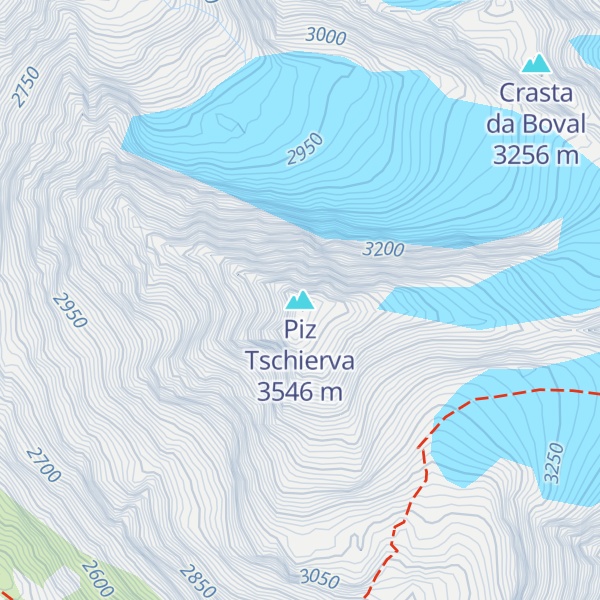 Map of Piz Tschierva