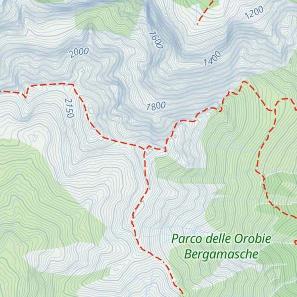 Map of Anticima del Secco Seriano