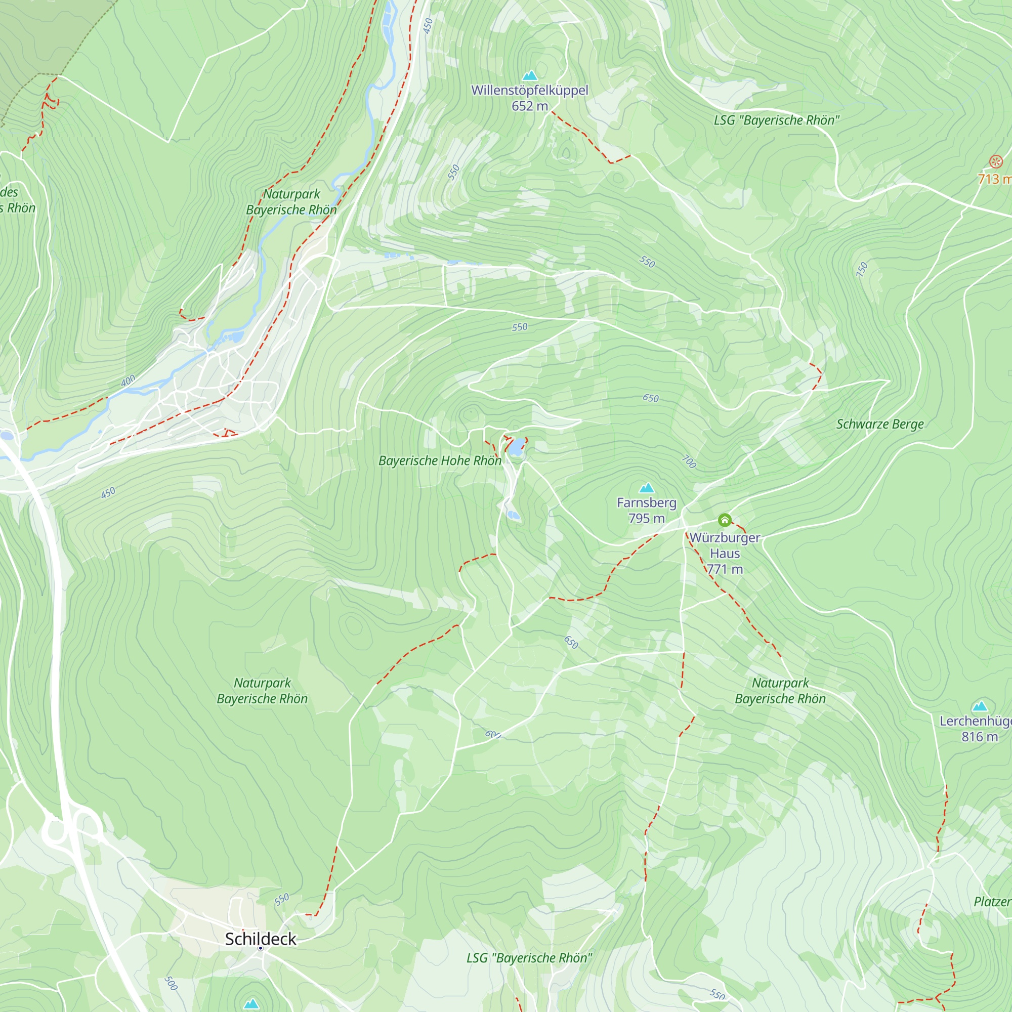 Berghaus Rhön map
