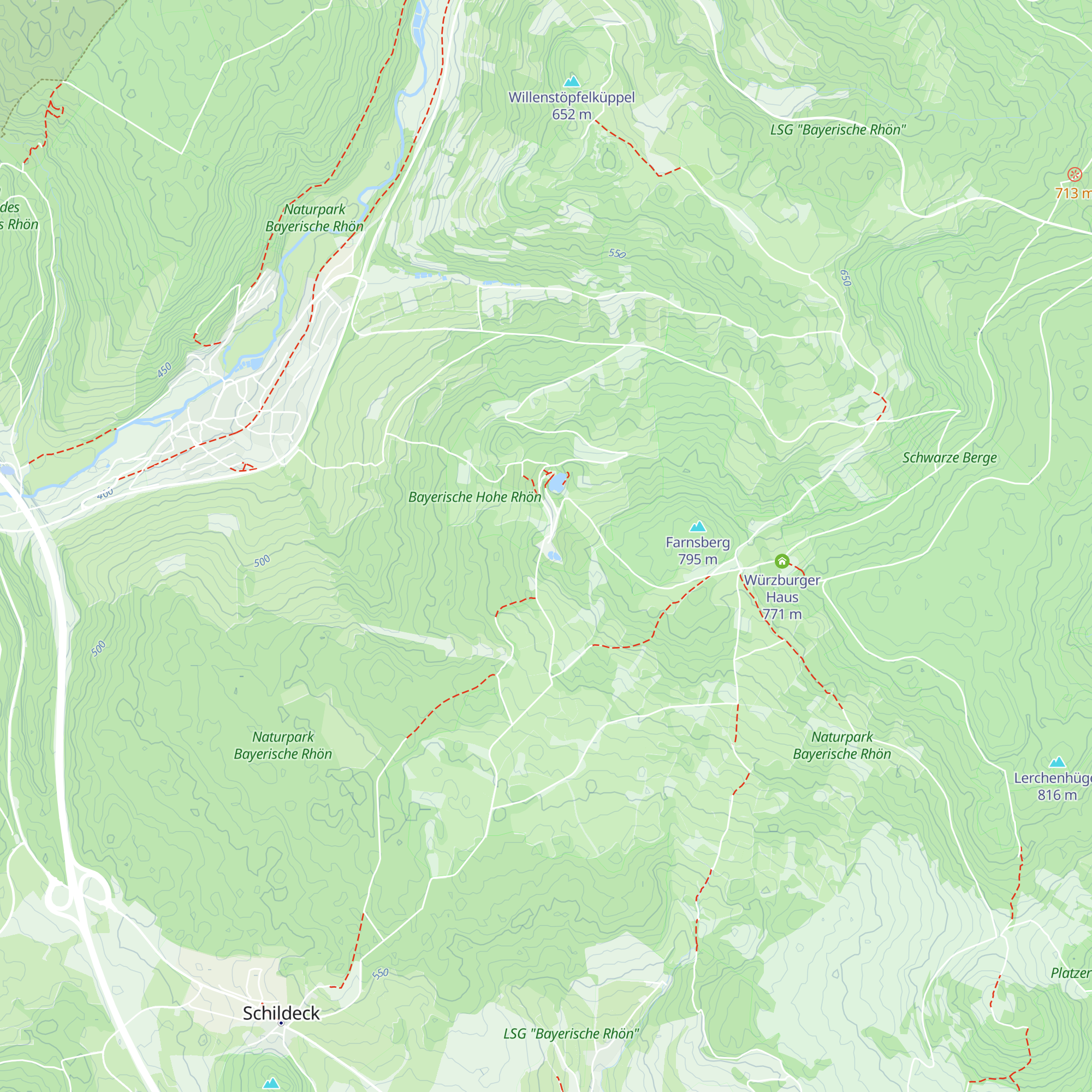 Berghaus Rhön map
