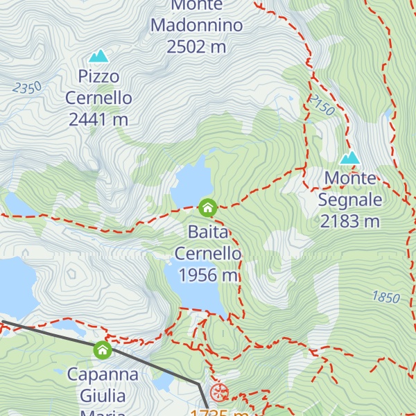 Map of Baita Cernello
