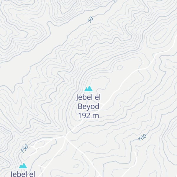 Map of Jebel el Beyod