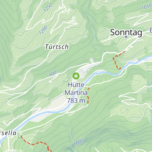 Map of Hütte Martina